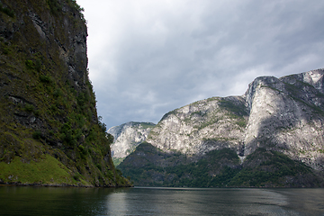 Image showing Naeroyfjord, Sogn og Fjordane, Norway