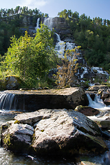 Image showing Tvindefossen, Hordaland, Norway