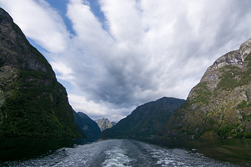 Image showing Naeroyfjord, Sogn og Fjordane, Norway