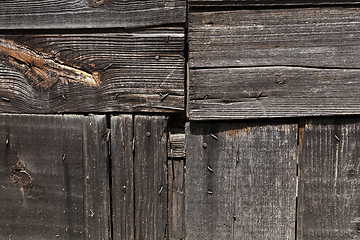 Image showing old weathered wooden boards