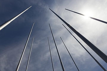 Image showing empty flagpole