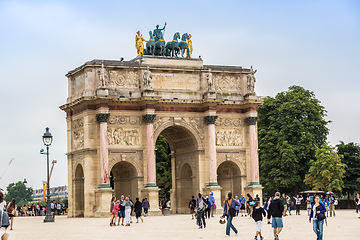 Image showing Arc de Triomphe du Carrousel in paris