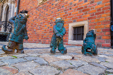 Image showing Sculpture of gnome  in Wroclaw,