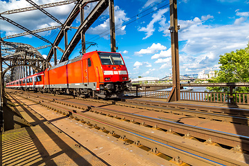 Image showing Electric locomotive in Frankfurt