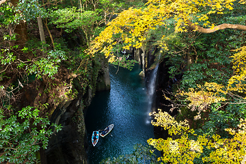 Image showing Takachiho Gorge in Japan at autumn season
