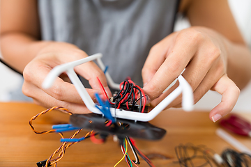 Image showing Installation flying drone