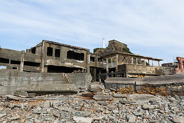 Image showing Battleship Island in Nagasaki city of Japan