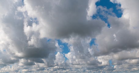 Image showing cloudy morning sky, nature background