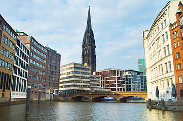 Image showing St. Nicholas church Hamburg Germany