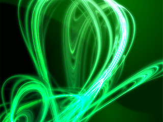 Image showing Wavy glowing colors