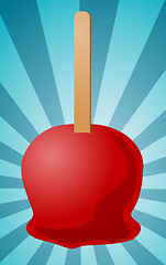 Image showing Candy apple illustration