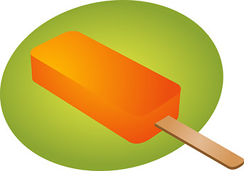 Image showing Frozen ice cream treat illustration