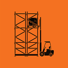 Image showing Warehouse forklift icon