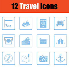 Image showing Travel icon set