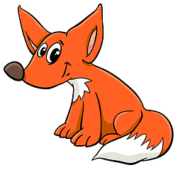 Image showing young fox cartoon character