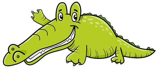 Image showing crocodile cartoon character