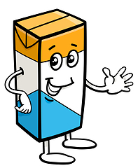 Image showing carton of milk character