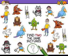 Image showing find identical pictures activity