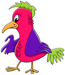 Image showing bird character cartoon illustration