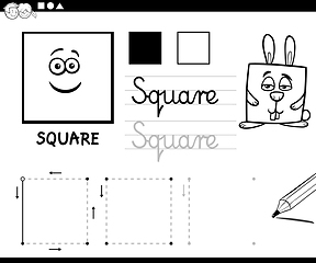 Image showing cartoon basic geometric shapes