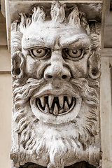Image showing Mask of stone