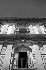 Image showing NOTO, ITALY - traditional window design in the monastery close t