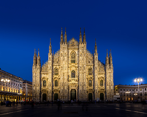 Image showing Milan Cathedral and Piazza Duomo