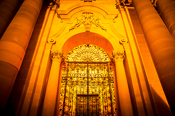 Image showing Cathedral of Syracuse entrance