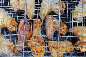 Image showing barbecue from chicken 's meat