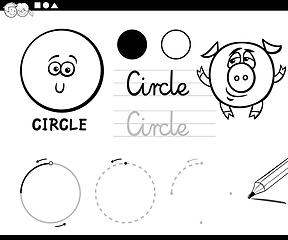 Image showing cartoon basic geometric shapes