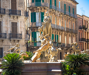 Image showing Piazza Archimede (Archimede Square) in Syracuse