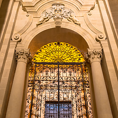 Image showing Cathedral of Syracuse entrance