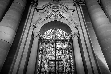 Image showing Cathedral of Syracuse entrance