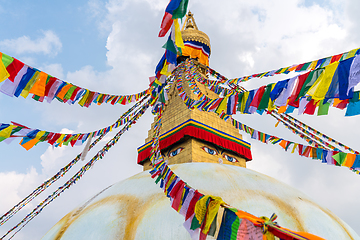 Image showing Boudhanath Stupa in Kathmandu, Nepal