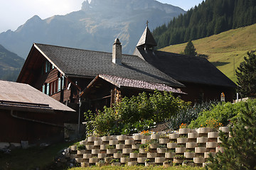 Image showing Traditional Alpine cabin