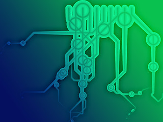 Image showing Technical schematic diagram