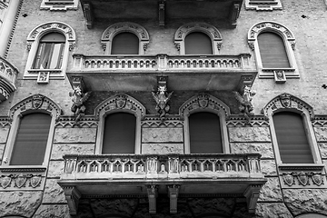 Image showing TURIN, ITALY - Dragon on Victory Palace facade 