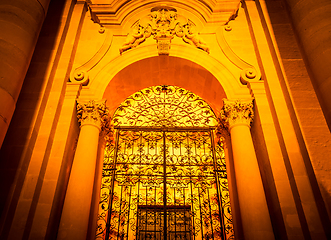 Image showing Cathedral of Syracuse entrance