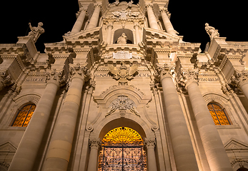 Image showing Cathedral of Syracuse entrance