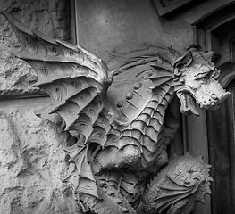 Image showing TURIN, ITALY - Dragon on Victory Palace facade 