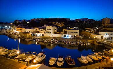 Image showing Ciutadella Harbour in Menorca, Spain