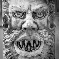 Image showing Mask of stone