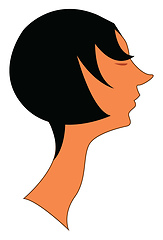 Image showing A long neck vector or color illustration