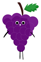 Image showing Grapes of Sinai, vector or color illustration.