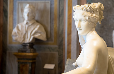 Image showing Classical statue of Pauline Bonaparte, made by Antonio Canova