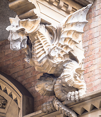 Image showing TURIN, ITALY - Dragon on Victory Palace facade 