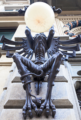 Image showing Giant Gargoyle Lamp