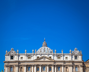 Image showing Saint Peter Basilica Dome in Vatican