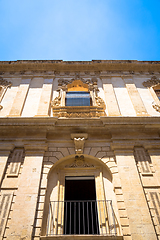 Image showing NOTO, ITALY - traditional window design in the monastery close t