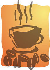 Image showing Cup of coffee illustration